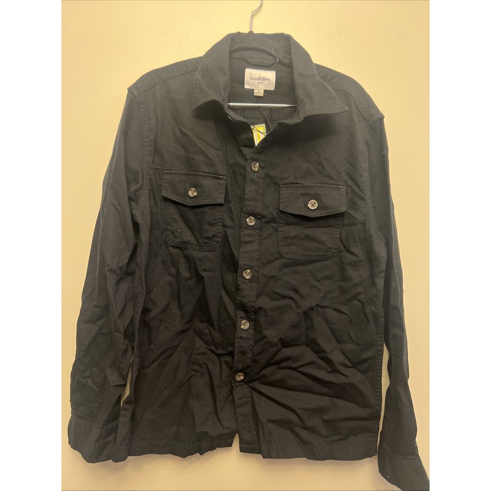 Goodfellow men's button-down casual shirt Small black NWT